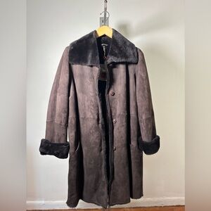 Cole Haan Dark Brown Fur Jacket